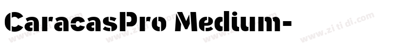 CaracasPro Medium字体转换